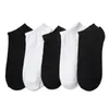 20pairs Men Short Socks Black White Style Casual Low Cut Ankle Men's Slippers Shallow Mouth Male Boat Meias285h