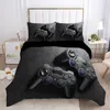 Conjuntos de cama ZEIMON Modern Technology Trends Gamer Set para adultos, crianças, gamepad, edredom, capa de edredom, hippie, capas de cama nórdicas2655