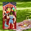 Bannerflaggor 1 PCS Party Supplies Carnival Circus Party Decoration Carnival Po Door Banner Backdrop Props 230720