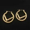 Designer Hoop Earrings Luxury Alphabet Jewelry Ladies Ear Studs Girls Jewellery Party Accessories With Box Casual Earring