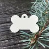 Halsbanden Riemen 10 stks DIY Blanco Sublimatie Hond Huisdier Id Naam Tags Platen Voor Katten Sieraden Hanger Gepersonaliseerde Beide Witte 3D Warmteoverdracht Tag 230719