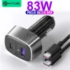 Other Batteries Chargers WOTOBE 2 port 83W super fast car charger 1 Port USB C PD 60W 20V power adapter 1 5A QC3.0/AFC/SCP 22.5W for phones and laptops x0720