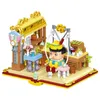 Blokken Stad Creatieve Sprookje Boek Paddestoel Huis Puppet Paradise Desktop Woondecoratie Micro Bouwstenen Bricks Speelgoed Geschenken R230720