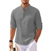 Männer Casual Hemden 2023 Mode Henley Hemd Designer Design Halbkörper Knopf Sport Hohe Qualität Weiche Material Tops