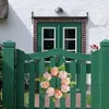 装飾的な花アジサイドアリース家庭ローズペーニーDIYウェディングスクラップブッキング偽の花の緑の葉グレード壁ホームテーブル