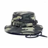 Berets Men Hat With Fisherman Camping Accessory Big Brim Sun Protection Army Outdoor Cap