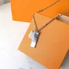 Master design necklace silver letter necklace men and women fashion personality Necklace birthday goods gift200p