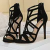 Dress BIGTREE Roman Pump Thin 11cm High Heels Sexy Party Shoes Hollow Women's Sandals 230720