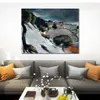 Abstracte canvas kunst sneeuw smelten bij L Estaque Paul Cezanne handgemaakt olieverfschilderij modern decor voor studio-appartement