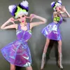 Kvinnors jumpsuits Rompers Nightclub Female DJ Music Festival Rave Outfit Bar Gogo Singer Performance Clothing Sexig Bikini Strap See-Through Dress DNV13383 230719