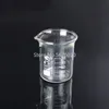 1 Lot Lab 25ml To 2000ml Low Form Beaker Chemistry Laboratory Glass Transparent Beaker Flask Thickened with Spout1240G