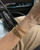 Bangle Uworld icke -självhäftande rostfritt stål Guldpläterat avtagbart armbandarmband Womens Hip Hop Bag 230719