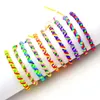 Bohemian Boho Armband Vrouwen Sieraden Regenboog Handgemaakte Koord Gevlochten String Vriendschap Armbanden voor vrouwen269m