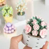 ブロック花の多肉植物鉢植えのビルディングブロックロマンチックな花ブーケブリックアセンブリレンガ造りの女の子のためのおもちゃ誕生日プレゼントR230720