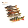 Esche da pesca Teeway 10cm 19g 6 segmenti Swimbait Crankbait Esca da pesca Esca dura con ami artificiali Pesca Wobblers186l