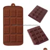 Baking Moulds New Chocolate Mold Sile Donut Mod Muffin Cupcake Non Stick Doughnut Non-Stick Waffle Pan Tray Kitchen Gadgets Drop Del Dh1Vh