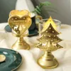 New design golden candles holders Christmas decorated candle cup candle stands Iron Festival decoration candle cheap candle holders weddings