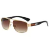 Fashion Designer Sunglasses For Man Metal Square Men Driver Mirror Retro Trend Sun Glasses UV400 Eyeglasses