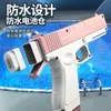 Sand Play Water Fun gun electric gloves Machine pistol shooting toys swimming pool children 230719