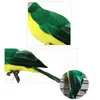 Andere Vogelbenodigdheden Handgemaakte Simulatie Gele Papegaai Dier Venster Tuinieren Gazon Beeldje Ornament Yard Decor 35cm