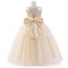 Blumenmädchenkleid für Hochzeiten für Kinder, Prinzessinnenkleid, Partykleidung, ausgefallene Kinder, langer Tüll für Kleid, Babykleidung für Mädchen, 5, 8, 10 Jahre