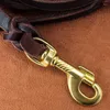 Dog Collars Cow Leather Training Leash Medium To Large Walking Braided Heavy Duty K9 German Hepherd