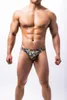 Underbyxor modiga person nylon mäns trosor sexiga underkläder tryck manliga trosor män bikini