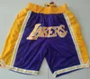 Vintage Just Yellow Don Basketball Shorts Just Don Short avec poches Retro 1996 Purple Mens Zipper Short Stitched Team Basketball Shorts S-XXL