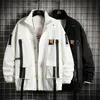 Men's Jackets Men Streetwear Jacket Black Hip Hop 2023 Autumn Cargo Harajuku Hooded Outwear Clothes oversize 5XL 6XL 7XL 230719