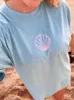 Женская футболка негабаритная футболка с коротким рукавом с Op-вырезом повседневной хараджуку Гранж Печать Y2K Tops Tees Пуловер винтажная одежда негабаритная улица 230719