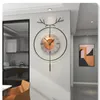 Relojes de pared, reloj oscilante de lujo, grande, 3d, sala de estar, reloj colgante para decoración del hogar, decoración Interior moderna, Horologe