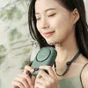 Portable Air Coolers 2022 Xiaomi Portable Neck Fan Air Cooler USB Rechargeable Mini Bladeless Electric Fan Hanging Handheld Silent Cooling Outdoor x0729