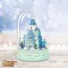 Blocs ville créativité neige château musique bureau ornement blocs de construction briques jouets noël fille cadeaux R230720