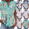 Women's Blouses Summer Fashion V Neck Womens Stretch Button Down Shirts Cotton Workout Tees For Women T