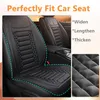 Almofada aquecida Karcle Capa para assento de carro 12V Protetor de aquecimento Aquecedor em capas de cadeira de salão 316x