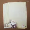 Presentförpackning 8st/pack bznvn kinesisk rim ljus Beskrivning White Lotus Hyacinth Paper