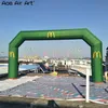 Transfer printed angle arches inflatable advertising arch balloon full green color advertising event entry on discount270w