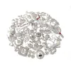 50 stks Legering Sieraden Bedels met verzilverd en kleurrijke Strass Gemengde Delicated Fit For Women2926