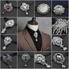 Bolo Ties Britanniques Hommes Bowtie Cowboy Collier Bolo Tie Femmes Bande Élastique Sangle Alliage Chic Noeud Papillon Bling Cristal Strass Uniforme Cravate HKD230719