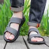 Sandalen WTEMPO Hochwertige Gummisohle Herrensandalen Herren Strandschuhe Herrenhausschuhe Anti-Rutsch-Verschleißfeste Sandalen Flache Handnaht L230720