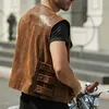 Coletes masculinos jaqueta de couro estilo motocicleta com zíper fino sem mangas PU casacos streetwear roupas masculinas moda ciclismo jaquetas curtas