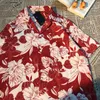Chemises décontractées pour hommes Hong Kong Style Retro Vintage Chemise imprimée à manches courtes Thai Hawaiian Design Handsome Loose pour hommes et femmes 230720