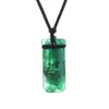 Pendanthalsband 2021 Fashion Justice League Aquaman Necklace Green Harts Classic Black Rope Personality Party Jewelry for Men290T