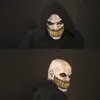 Halloween Horror Długie włosy maska ​​czerwona twarz zęby demon lateks 306U