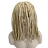 16 Zoll indisches reines Echthaar-Haarteil, 8 x 10 Toupet, blond, #613, Dreadlocks, volle Spitzeneinheit für schwarze Männer, Dreadlocks-Spitzenaufsatz für schwarze Frauen