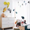 Doll House Accessories Funny Kids Room Decoration 3D Animal Heads Wall Hanging Artwork Decor For Baby Girs Nursery Cartoon Soft Install 230719