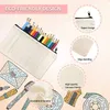 Makeup Brushes 108Pcs Canvas Zipper Bag Pencil Case Cosmetic Blank DIY Craft School