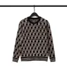Spring Womens Sweater Long Sleeve Pullover Round neck striped Knitted High End Jacquard knitting Sweaters Coats Tops