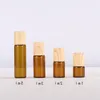 Frasco de perfume recarregável vazio mini roll on frascos de vidro para óleo essencial 600 pçs lote frete grátis cebvf