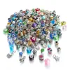 Bulk 50Pcs Lot Fashion European Beads Spacer Fit For Pandora Charms Bracelet Random Style 355W